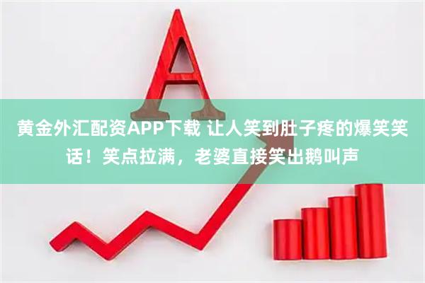 黄金外汇配资APP下载 让人笑到肚子疼的爆笑笑话！笑点拉满，老婆直接笑出鹅叫声